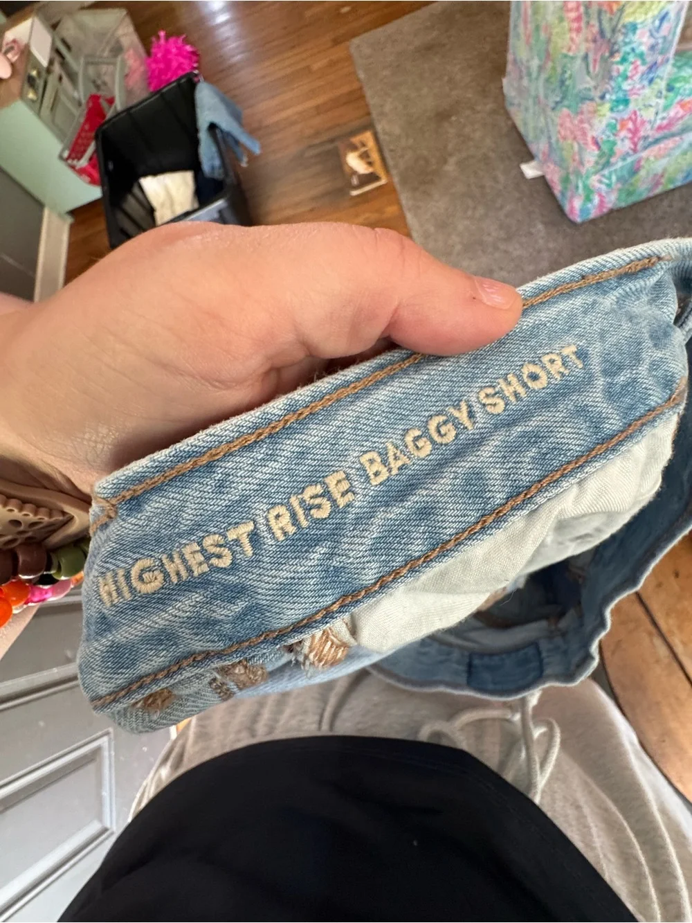 American Eagle Highest Rise Baggy Denim shorts